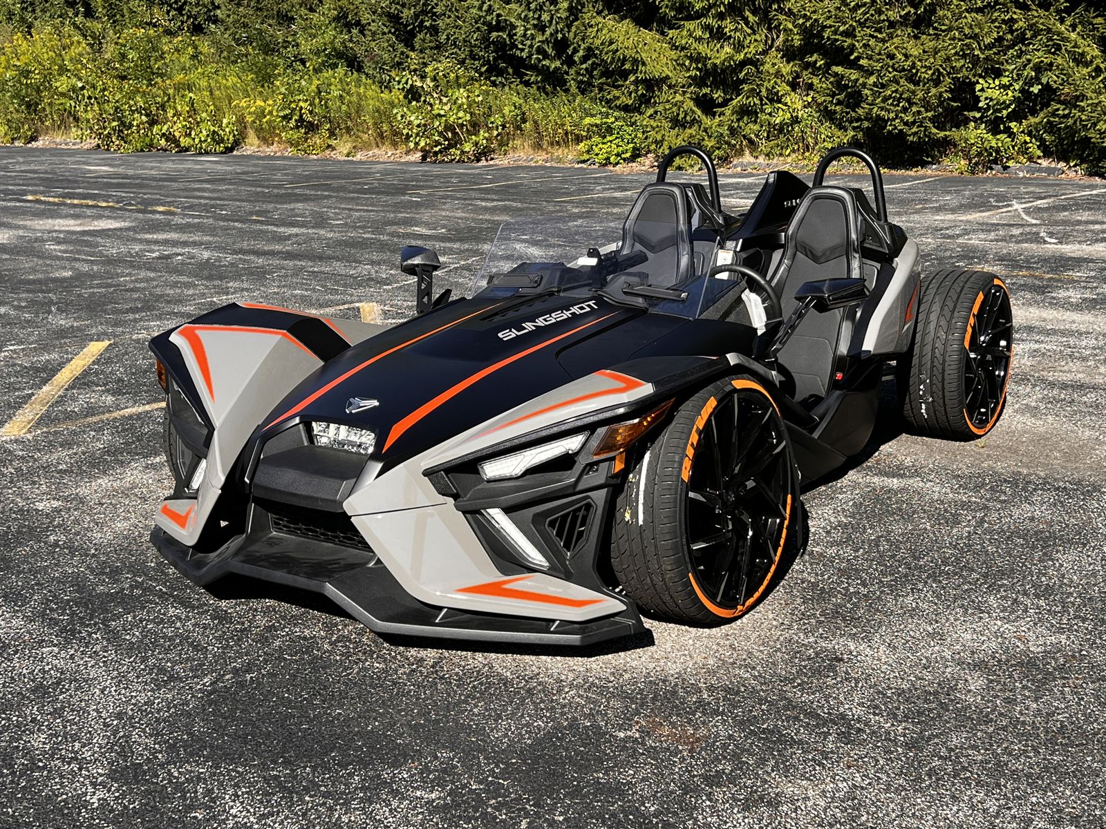 Polaris Slingshot Peel & Stick Side View Mirror Trim by TufSkinz